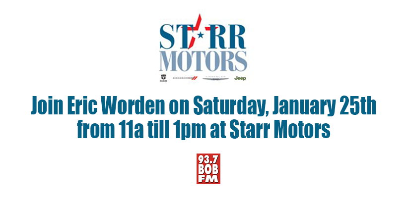 Join Eric at Starr Motors
